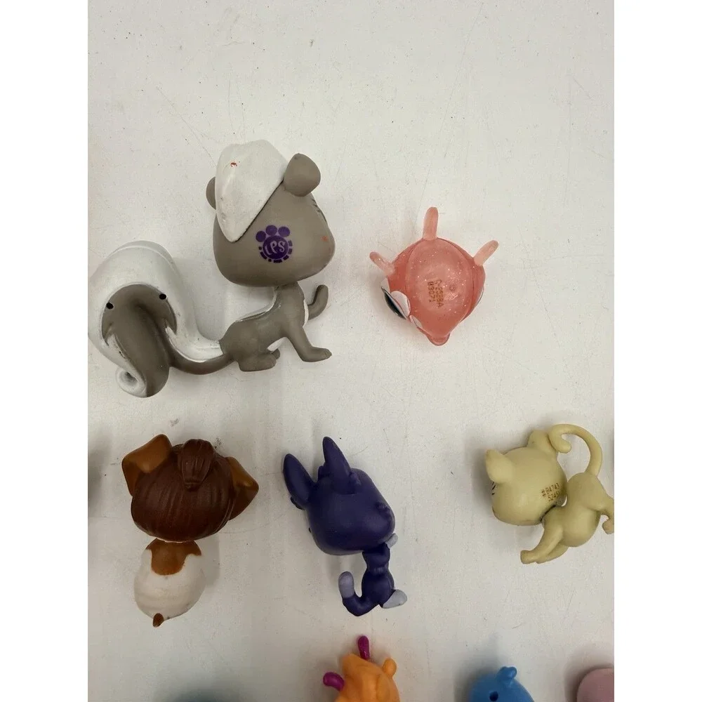 Lot Of 27 Littlest Pet Shop Figures : Mini + Large - Monkey Cat Fish Bird Dog +